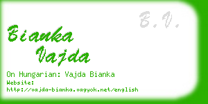 bianka vajda business card